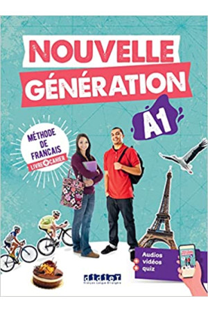 Nouvelle Generation A1 2022 Livre & Cahier + App (vadovėlis) - Nouvelle Generation | Litterula
