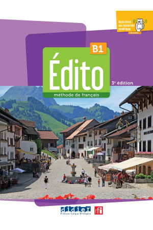 Niveau Edito B1 2023 Ed. Livre + Didier FLE App (vadovėlis) - Niveau Edito 2022/2023 Ed. | Litterula