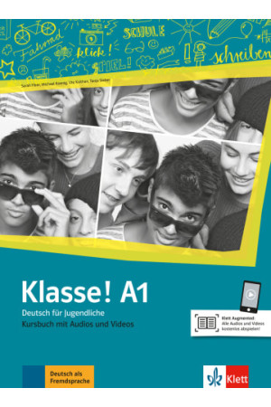 Klasse! A1 Kursbuch + Audios & Videos (vadovėlis) - Klasse! | Litterula