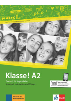 Klasse! A2 Kursbuch + Audios & Videos (vadovėlis)*