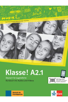 Klasse! A2.1 Kursbuch + Audios & Videos (vadovėlis)*