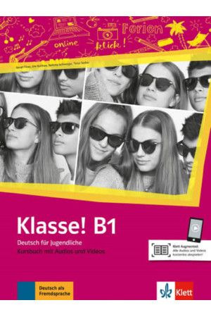 Klasse! B1 Kursbuch + Audios & Videos (vadovėlis) - Klasse! | Litterula