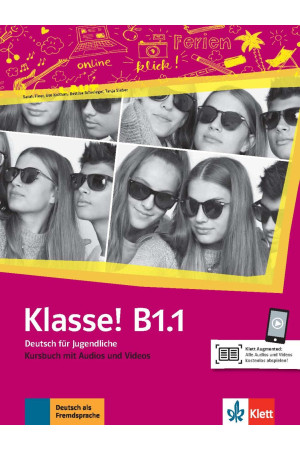 Klasse! B1.1 Kursbuch + Audios & Videos (vadovėlis)