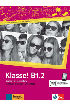Klasse! B1.2 Kursbuch + Audios & Videos (vadovėlis)
