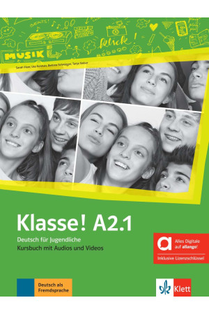 Klasse! A2.1 Kursbuch + Audios & Videos mit Lizenzschlussel (vadovėlis)