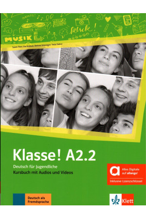 Klasse! A2.2 Kursbuch + Audios & Videos mit Lizenzschlussel (vadovėlis)