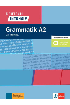 Deutsch Intensiv Grammatik A2 Buch + Videos auf Allango