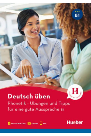 Deutsch Uben: Phonetik B1 Buch + Audio Online & App - Klausymas/kalbėjimas | Litterula