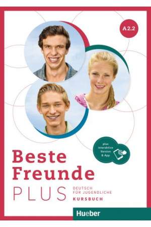 Beste Freunde Plus A2.2 Kursbuch + Int. Version & App (vadovėlis) - Beste Freunde Plus | Litterula