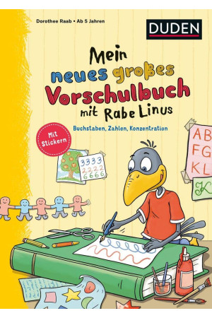 Mein neues grosses Vorschulbuch mit Rabe Linus - Visų įgūdžių lavinimas | Litterula