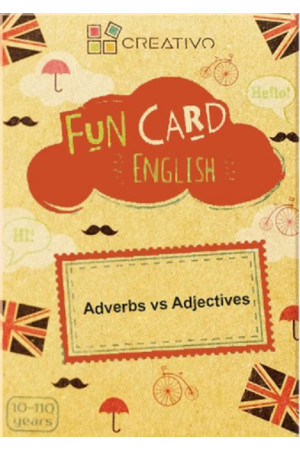 FUN CARD ENGLISH - Adverbs vs Adjectives - Žaidimai | Litterula