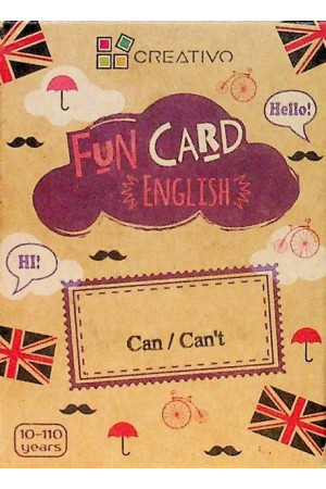 FUN CARD ENGLISH - Can, Can t - Žaidimai | Litterula