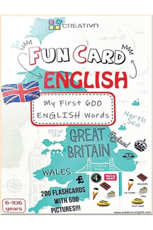 XXL FUN CARD ENGLISH - My First 600 Words - Žaidimai | Litterula