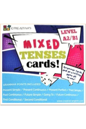 MIXED TENSES Cards! A2/B1 - Žaidimai | Litterula