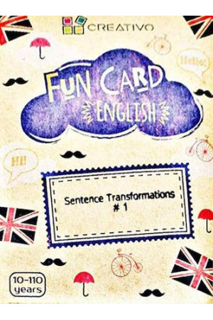 FUN CARD ENGLISH - Sentence Transformations #1 - Žaidimai | Litterula