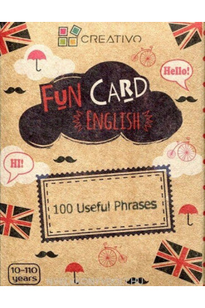 FUN CARD ENGLISH - 100 Useful Phrases - Žaidimai | Litterula