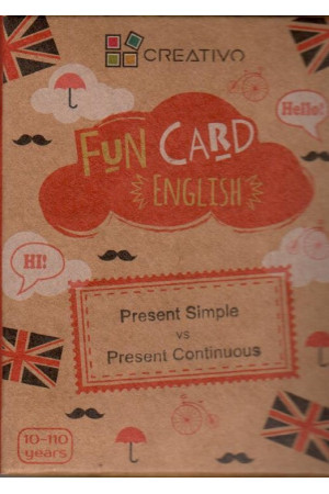 FUN CARD ENGLISH - Present Simple vs Present Continuous - Žaidimai | Litterula