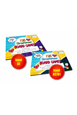 FUN Grammar BOARD GAMES Set of 2 Levels A1 & A2/B1 + Tokens - Žaidimai | Litterula