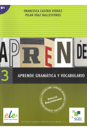 Aprende Gramatica y Vocabulario 3* - Gramatikos | Litterula