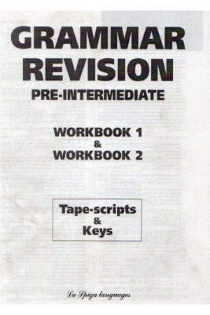 Grammar Revision Pre-Int. 1&2 Keys* - Gramatikos | Litterula