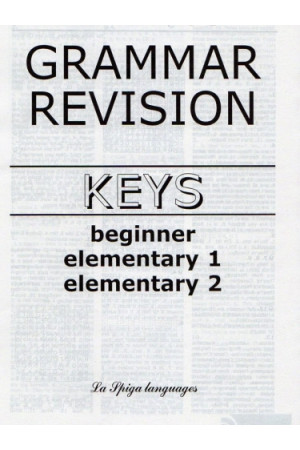 Grammar Revision Beginner/Elem. Keys* - Gramatikos | Litterula