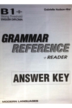 Grammar Reference B1+ Answer Key* - Gramatikos | Litterula