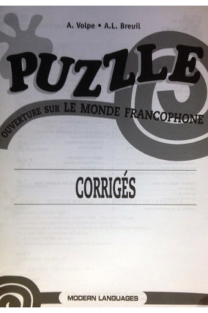 Puzzle A1/A2 Corriges* - Pasaulio pažinimas | Litterula