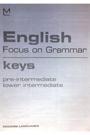 Focus on Grammar Pre-Int./Lower Int. Keys* - Gramatikos | Litterula