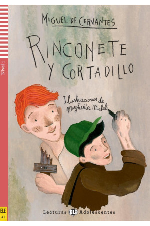 Adolescentes A1: Rinconete y Cortadillo. Libro + Audio Files - A0-A1 (5kl.) | Litterula