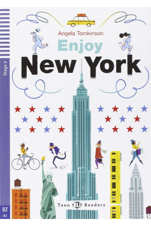 Teens A2: Enjoy New York. Book + Audio Files* - A2 (6-7kl.) | Litterula
