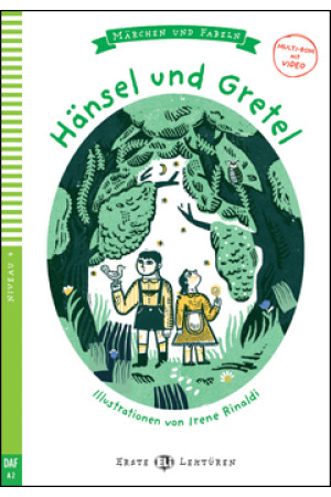 Erste A2: Hansel und Gretel. Buch + Multimedia Files* - PRADINIS (1-4kl.) | Litterula