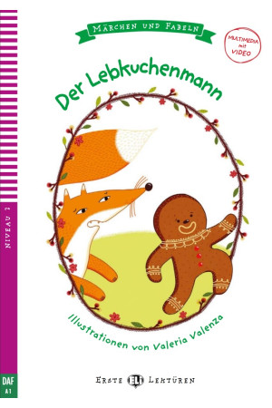 Erste A1: Der Lebkuchenmann. Buch + Multimedia Files - PRADINIS (1-4kl.) | Litterula