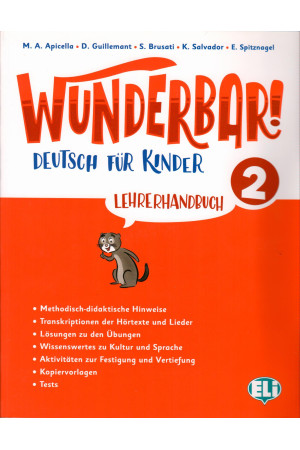 Wunderbar! 2 A1 Lehrerhandbuch + Audio CDs - Wunderbar! | Litterula