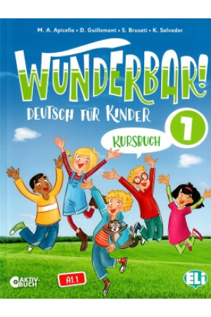 Wunderbar! 1 A1.1 Kursbuch + ELI Link App (vadovėlis) - Wunderbar! | Litterula