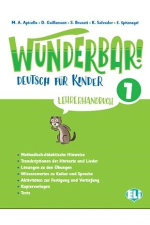 Wunderbar! 1 A1.1 Lehrerhandbuch + Audio CDs - Wunderbar! | Litterula