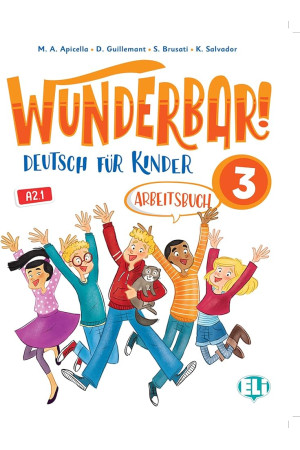 Wunderbar! 3 A2.1 Arbeitsbuch + Audio CD (pratybos) - Wunderbar! | Litterula