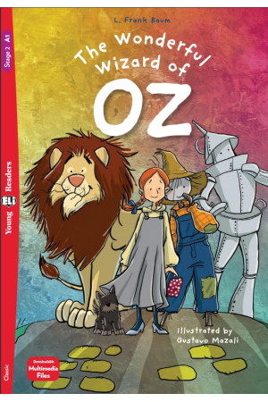 Young 2: The Wonderful Wizard of Oz. Book + Multimedia Files - Pradinis (1-4kl.) | Litterula