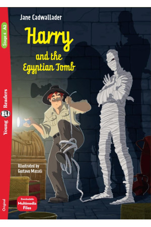Young 4: Harry and the Egyptian Tomb. Book + Multimedia Files - Pradinis (1-4kl.) | Litterula