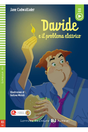 Bambini A2: Davide e il Problema Elettrico. Libro + Audio Files - PRADINIS (1-4kl.) | Litterula