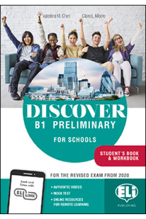 Discover B1 Preliminary for Schools Student s Book+ Workbook & ELI Link App - PET EXAM (B1) | Litterula